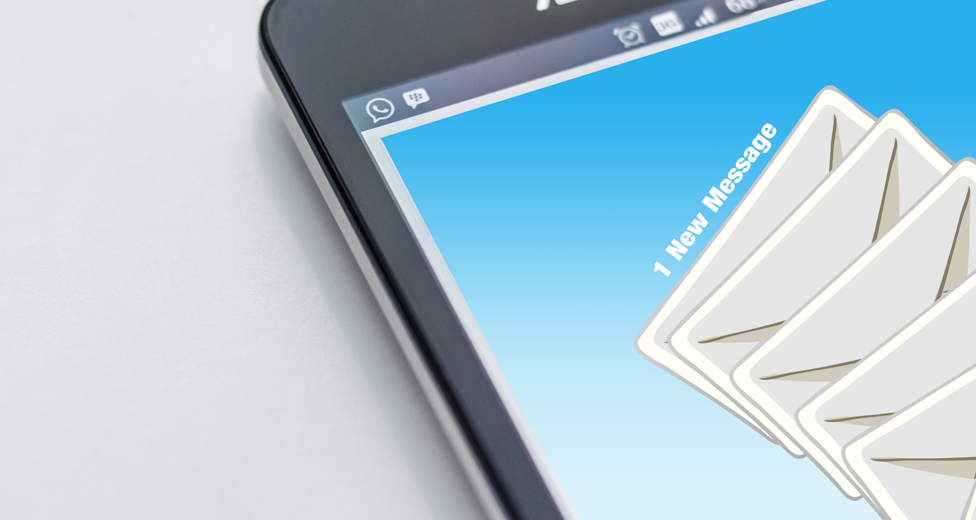 email on cellphone smartphone
