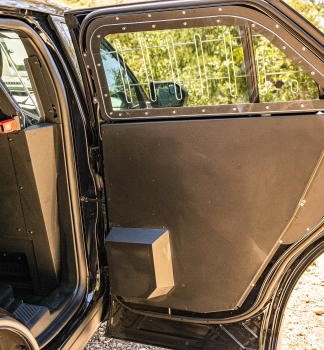 2020+ Ford Police Interceptor UV Driver & Passenger-Side Polycarbonate Window Guard and Driver and Passenger-Side Door Panels