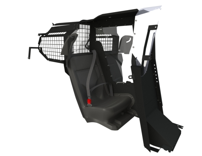 Troy Products 2021+ Chevy Tahoe Single Cell Kit, Officer Safe Seat Belt System and Cargo Partition
