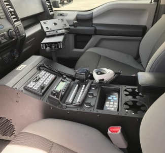 Troy Products CC-WBOS-25 Open-Storage Wide Body Console Installed