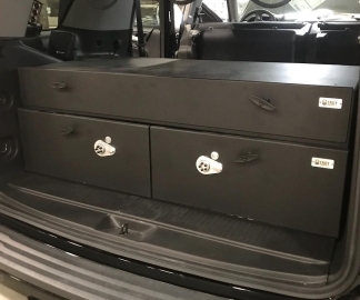 Troy Products Single Drawer Storage Vault Installed Atop Two Drawer Storage Vault